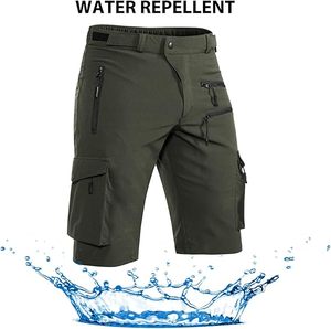 Shorts cargo imperméables pour homme, pantalon d'aventure d'été, vert, haute qualité, shorts de cyclisme VTT - Product Image 1