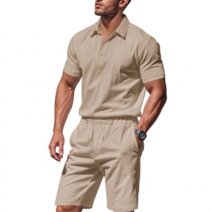 Two Pieces Men Set Custom Logo <b>Summer</b> Tracksuit Plain Casual Sets <b>Summer</b> T <b>Shirt</b> and Shorts Men Men's Suits - Product Image 4