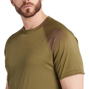 T-shirts d'été respirants en microfibre pour hommes, vente en gros OEM, nouvelle collection, marque tendance, manches courtes, col rond, streetwear décontracté - Product Image 2