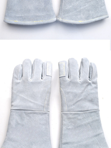 Gants de soudage longs en cuir de vachette pleine fleur, protection du travail et isolation thermique, gants de sécurité pour soudeurs - Product Image 6