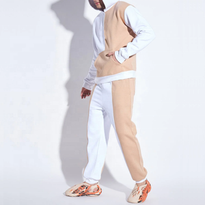 ชุดเซ็ตฮู้ดดี้ผู้ชายสองสี เสื้อฮู้ดแบบสวมหัว กางเกงขายาวลำลอง สตรีทแวร์ ขายส่ง - Product Image 3