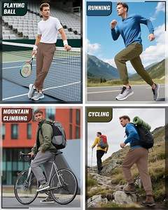 Pantalon en molleton de haute qualité pour homme, taille élastique, léger, coupe classique droite, couleur personnalisée - Product Image 3