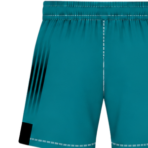 Teal <b>Black</b> <b>Rugby</b> <b>Shorts</b> Elastic Waist Breathable Lightweight Team Training Performance Athletic Sports Uniform <b>Shorts</b> - Product Image 4