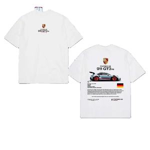 T-shirt graphique Ferrari Formula Racing en coton premium, streetwear, design motorsport, coupe oversize, impression haute intensité, tendance - Product Image 6