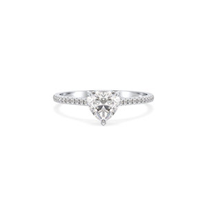 Bague de fiançailles REYES en or massif 14 carats avec diamant de laboratoire taille cœur 1,17 carat HPHT CVD, bijoux fins pour femme – Grande vente - Product Image 2