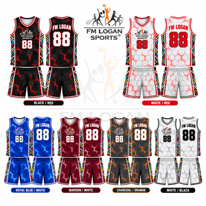 Ensemble d'uniformes de basketball par sublimation de qualité supérieure, maillot et short en maille polyester respirante, vêtements de sport personnalisés pour équipe - Product Image 5