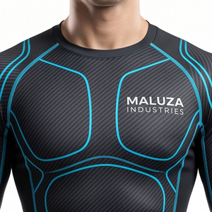 MALUZA INDUSTRIES Custom <b>Rash</b> Guard MMA Grappling Long Sleeve Jersey Quick Dry Anti Slip Elastic Gym Compression <b>Shirts</b> - Product Image 3