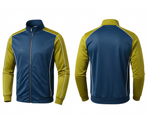 Chaqueta de poliéster con cremallera completa para sublimación, ropa deportiva para correr y fitness, cálida, transpirable y de secado rápido |   Tallas Hombre Mujer Juvenil - Product Image 6