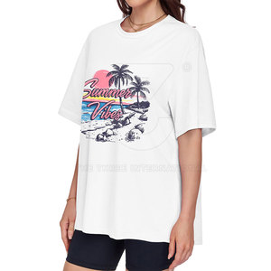 เสื้อยืดโอเวอร์ไซส์ผู้หญิง พรีเมียม ผ้าฝ้ายเนื้อนุ่ม ระบายอากาศได้ดี ทรงหลวม สไตล์สตรีทแฟชั่น สำหรับฤดูร้อน - Product Image 4