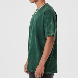 เสื้อยืดคอกลมโอเวอร์ไซส์ทรงริงเกอร์แบบย้อมสีเอซิด รุ่นใหม่ปี 2025 สำหรับผู้ชาย คุณภาพสูง แฟชั่นทันสมัย และเหมาะสำหรับใส่ออกกำลังกาย - Product Image 6