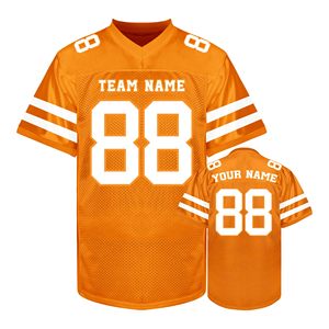 ซัพพลายเออร์เสื้ออเมริกันฟุตบอล ผ้าโพลีเอสเตอร์ผสมสแปนเด็กซ์ รับสั่งทำชื่อทีม ปักโลโก้ตามแบบ แห้งเร็ว จำนวนมาก - Product Image 4