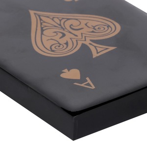 Caja de Almacenamiento Decorativa Moderna de Resina para Cartas de Póker, Caja con Diseño de As de Espadas, Acabado Brillante para Organización y Exhibición - Product Image 3