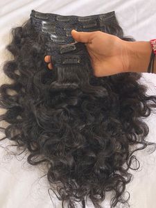 Extensions de cheveux naturels bouclés 100% vierges indiens Remy, lot de 5/7 pièces, 200 grammes, noir, pour femmes - Product Image 3