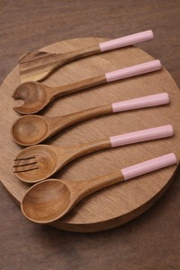 Cuillère en bois avec manche imprimé, ustensiles personnalisés pour la salle à manger, logo personnalisé imprimé, écologique, taille 10 pouces pour la maison et la cuisine - Product Image 2