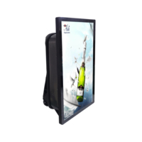 Layar LCD Billboard Digital 27 inci, Ransel Papan Reklame Bergerak, Layar Android WiFi Mobile untuk Acara Luar Ruangan
