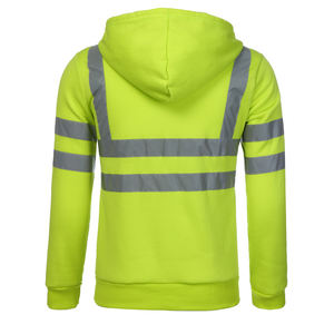 Sudadera de Seguridad con Capucha, Reflectante, de Alta Visibilidad ANSI Clase 2, con LED Intermitente, Impermeable, Ligera y Antiarrugas, en Oferta - Product Image 6