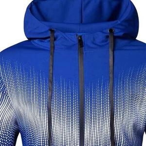Ensemble de survêtement unisexe de haute qualité en polyester/nylon/coton, vêtements de jogging personnalisés pour hommes, col rond, vêtements décontractés, ensembles de survêtement - Product Image 4