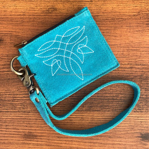 Porte-monnaie en cuir suédé véritable Porte-monnaie Boot Stich Porte-monnaie Petite nouveauté à la mode Offre Spéciale Bracelet Porte-monnaie unisexe - Product Image 4