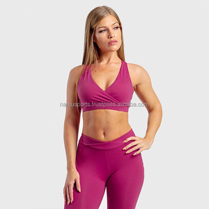 Ropa deportiva personalizada para mujer, Sujetador deportivo sin costuras y mallas de cintura alta, ropa deportiva para gimnasio, pantalones de yoga - Product Image 4