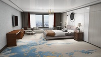 Moderner Getufteter Polyester-Hotelteppich mit Muster, Einfarbig, Rutschfest, Antistatisch, Antibakteriell, Wasserabweisend, Plüschflor