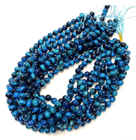 Perles en pierre naturelle turquoise œil de tigre pour la fabrication de bracelets, perles en vrac, options de couleurs personnalisées, service d'échantillons de la marque FE disponible