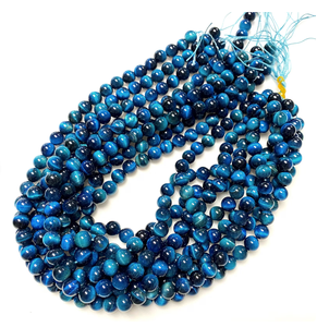 Perles en pierre naturelle turquoise œil de tigre pour la fabrication de bracelets, perles en vrac, options de couleurs personnalisées, service d'échantillons de la marque FE disponible - Product Image 2