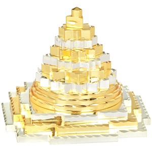 Shri Yantra ขนาด3นิ้วพร้อม Mala (Meru) ของตกแต่งบ้านแบบดั้งเดิม - Product Image 2