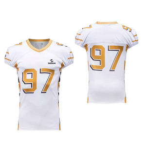 Maillot de football américain sur mesure respirant à manches courtes - Haute qualité, fabrication pakistanaise, résistant - Product Image 1