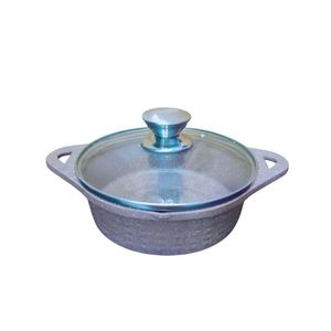 Olla de Cocina de Aluminio Fundido a Presión, Tapa de Vidrio, Cerámica Antiadherente, Compatible con Inducción, Duradera, Moderna y de Lujo, Marca HOCA - Product Image 2