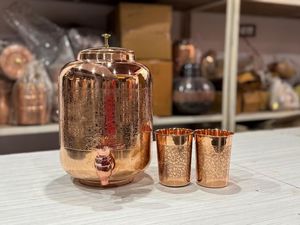 Copper Barrel Drink Dispenser with Sturdy Leak Proof Spigot Vintage Style <b>Large</b> Capacity Home Party Use - Product Image 3
