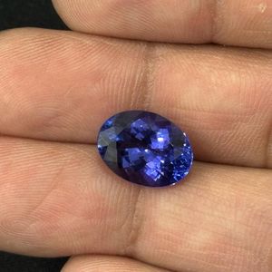 Tanzanita Azul Real Natural de Tanzania, 6.10 Ct, Corte Ovalado, Claridad Loupe, AAAA, Calidad de Joyería Fina, Gema Suelta Tratada Térmicamente, en Venta - Product Image 4