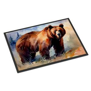 Grizzly Bear Doormat Non-Slip Washable Low Pile Indoor/<b>Outdoor</b> Entryway <b>Rug</b> 24H X 36W Front Door Mat - Product Image 1