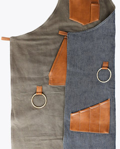 Tablier en polyester à col halter anti-salissures, imprimé lettres colorées, personnalisable avec logo, pour coiffure, qualité export, vente en gros usine - Product Image 6