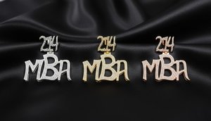 จี้ตัวอักษรชื่อแบบกำหนดเอง สไตล์ฮิปฮอปสุดหรู เงินแท้ 925 ประดับโมอิสซาไนต์ ชุบโรเดียม - Product Image 4