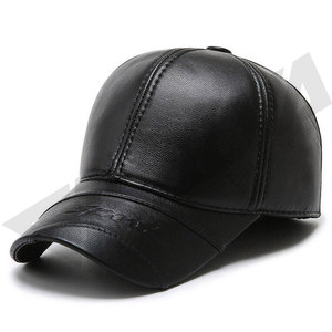 Gorra de Béisbol de Cuero Tejida a Mano, Impermeable, de Color Sólido, de Alta Calidad, para Otoño/Invierno, para Adultos, Uso Deportivo, Venta al Por Mayor - Product Image 3