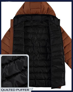 <b>Men</b>’s <b>lightweight</b> quilted puffer <b>jacket</b> designed with premium insulation for warmth and comfort during winter - Product Image 5