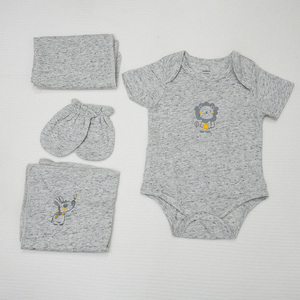 Conjunto Completo de Ropa para Bebé ALB23, 21 Piezas, Unisex, Diseño de Dibujos Animados, Algodón y Elastano, Tejido Transpirable, Manga Corta para 4 Estaciones - Product Image 4