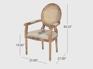 Chaise de salle à manger moderne et durable en bois massif, rembourrée en coton, provenant du Rajasthan, pour hôtel, maison, bureau, salle de sport, parc - Product Image 6
