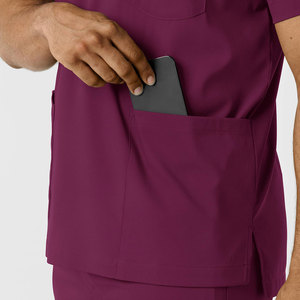 Uniformes Médicos Personalizados para Enfermería, Color Morado, Conjuntos de Uniformes Médicos para Hombres - Product Image 4