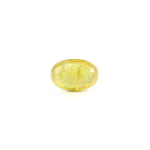 Loose 3.45 Carat Yellow Sapphire Gemstone-Oval Cut 10x12mm for Fine Jewelry - Product Image 2