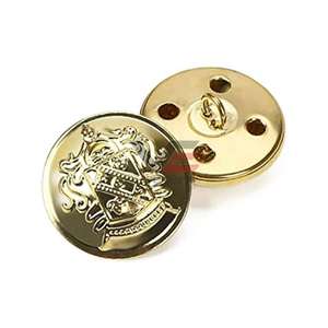 Botones Personalizados con Eslabón Dorado, Logotipo Grabado, Diseño Decorativo, Lavables, Ecológicos, de Aleación de Cobre y Zinc Pulido de Alta Calidad - Product Image 5