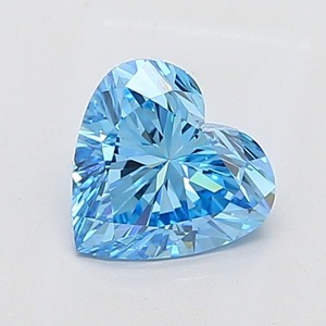 Diamant bleu fantaisie de 1,60 ct, forme cœur, pureté VS2, certifié, diamant bleu de luxe - Product Image 1