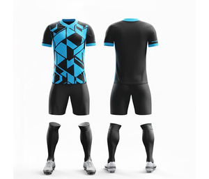 Uniformes de Fútbol Personalizados, Conjuntos de Uniformes de Fútbol por Sublimación |   Tallas para Hombres, Mujeres y Jóvenes |   Ropa Deportiva Ligera de Secado Rápido para Entrenamiento - Product Image 4