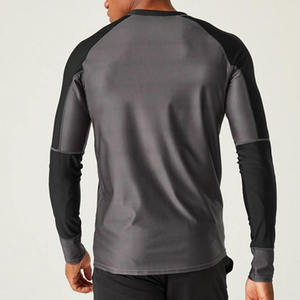 Rashguard de compresión de manga larga transpirable, de secado rápido y ecológico para Jiu Jitsu BJJ, para hombre, sin GI, MMA, servicio OEM, personalizado - Product Image 5