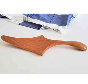 Juego de servidores de pastel de madera, 2 piezas, madera natural de la mejor calidad, utensilio de servir con forma de cuchara para plato de pastel - Product Image 4