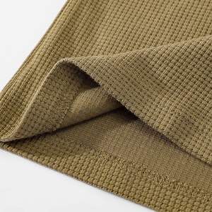 Cárdigan de punto gofrado para hombre, ligero, antiarrugas, transpirable, de manga larga, suéter informal, chaqueta, capa térmica suave - Product Image 5