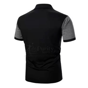 Polos pour hommes de haute qualité, couleur personnalisée, coupe ajustée, polos pour hommes avec logo personnalisé - Product Image 3