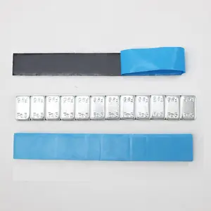 5g Fe Stick-on Wheel Balancing Weights With Blue Tape Adhesive Steel Wheel Balance Weights Iron Rim Alignment Blocks