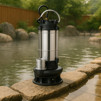 Pompe centrifuge électrique monophasée en acier inoxydable Snow Flake QDX15-18-1.5S 2 HP pour le transport des eaux usées et la lutte contre les inondations