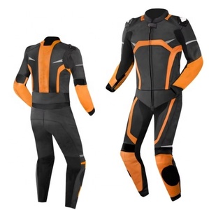 Customized Logo <b>Top</b> Quality Windproof Motorbike Suit Comfortable Motorbike Suit Heavy Leather Motorbike Suit - Product Image 4